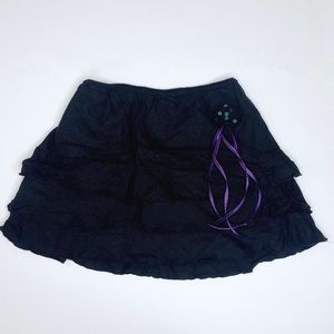 Adorable vintage Derek Heart ruffle ribbon mini skirt!